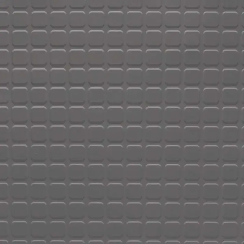 Tarkett - Rubber Tile Solid Color RT 48 1/8 SQ 24X24 Raised Square #48 Grey - 24" x 24"