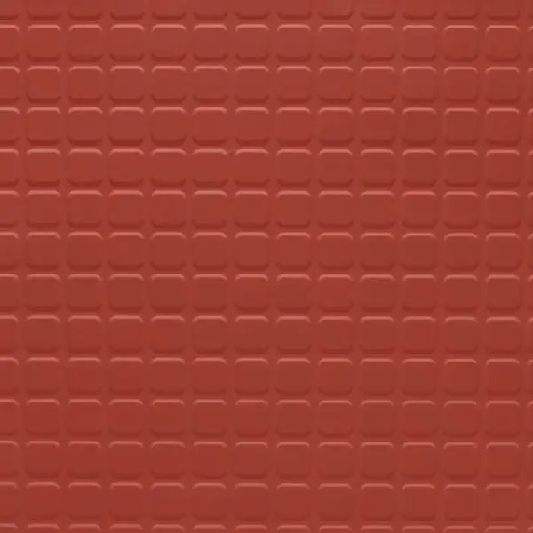 Tarkett - Rubber Tile Solid Color RT TG8 1/8 SQ 24X24 Raised Square #TG8 Spicy Chip - 24" x 24"