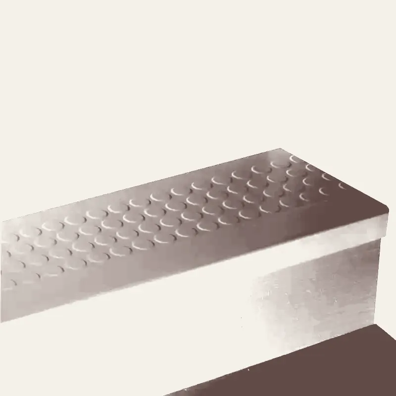 Angle Fit Rubber Stair Tread - RNRD 132 SQ Raised Round #132 Espresso No Insert 48"