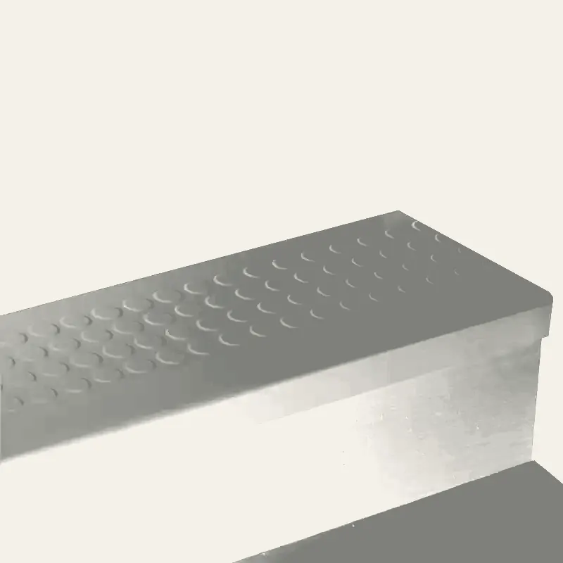 Angle Fit Rubber Stair Tread - RNRD 282 SQ Raised Round #282 Vaporize No Insert 48"