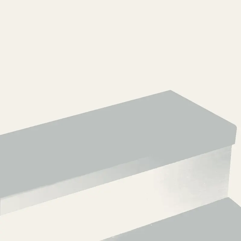 Angle Fit Rubber Stair Tread - RNRD 21 SQ Raised Round #21 Platinum No Insert 60"