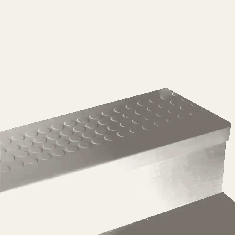 Angle Fit Rubber Stair Tread - RNRD 29 SQ Raised Round #29 Moon Rock No Insert 60"