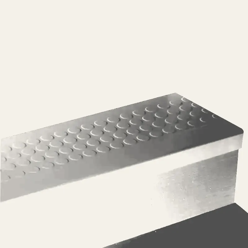 Angle Fit Rubber Stair Tread - RNRD 63 SQ Raised Round #63 Burnt Umber No Insert 60"