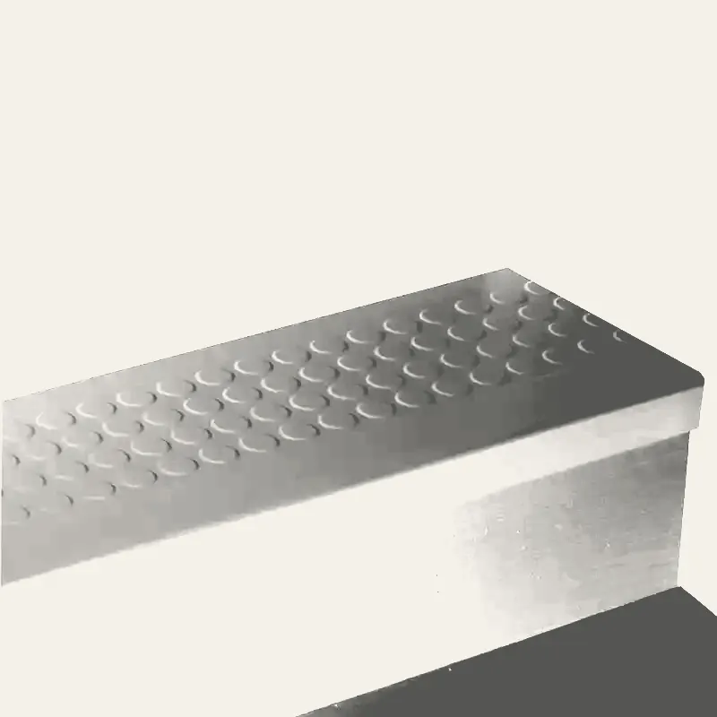 Angle Fit Rubber Stair Tread - RNRD TA4 SQ Raised Round #TA4 Gateway No Insert 72"