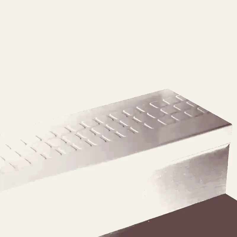 Angle Fit Rubber Stair Tread - RNSQ 85 SQ Raised Square #85 Burgundy No Insert 72"