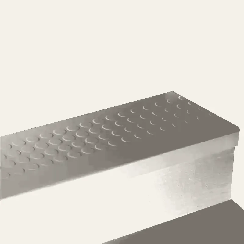 Angle Fit Rubber Stair Tread - RNRD 29 SQ Raised Round #29 Moon Rock No Insert 96"