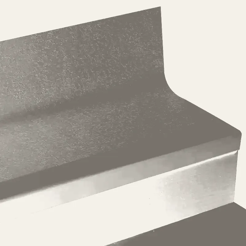 Angle Fit Rubber Stair Tread with Integrated Riser - FRPANTR 29 SQ Rice Paper #29 Moon Rock No Insert 36"