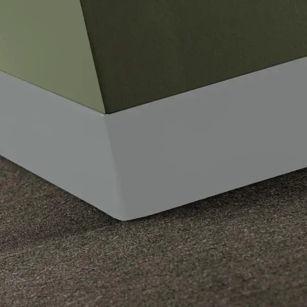Tarkett - Baseworks Thermoset Rubber (Type TS) - TSBT 38 Toeless 4" #38 Pewter - Wall Base 120'