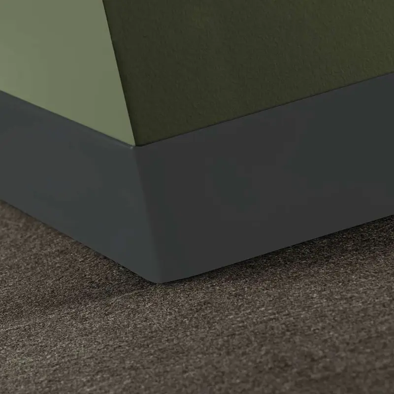 Tarkett - Baseworks Thermoset Rubber (Type TS) - TSBT 40 Toeless 4" #40 Black - Wall Base 120'