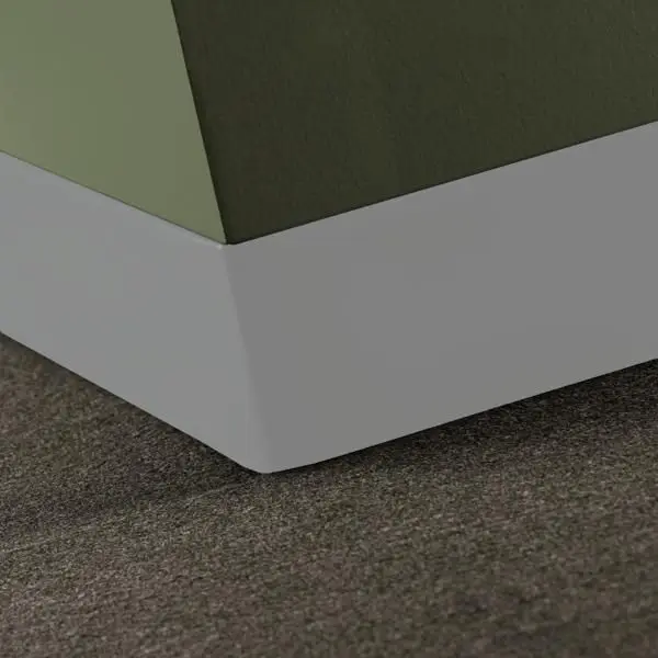 Tarkett - Baseworks Thermoset Rubber (Type TS) - TSBT TA5 Toeless 4" #TA5 Colonial Grey - Wall Base 120'
