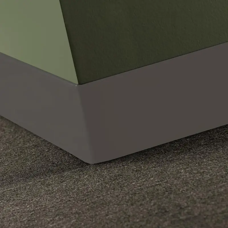Tarkett - Baseworks Thermoset Rubber (Type TS) - TSBT TB1 Toeless 6" #TB1 Peppercorn - Wall Base 100'