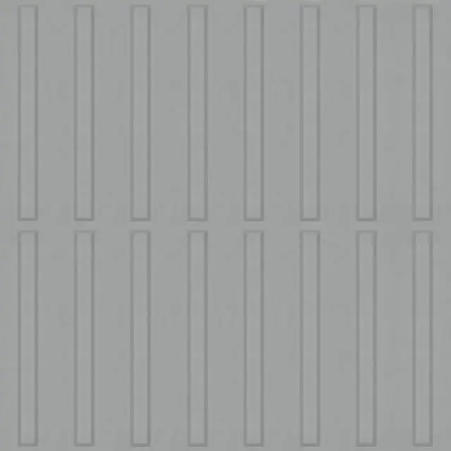 Tarkett - Tactile Warning Surface Rubber Tile Guide Bars #21 Platinum 24" x 24"