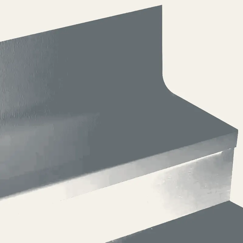 Tarkett - Angle Fit Rubber Stair Tread with Integrated Riser - VIHNTRS 71 SQ Hammered #71 Storm Cloud with 40 Black Rubber Insert 42"