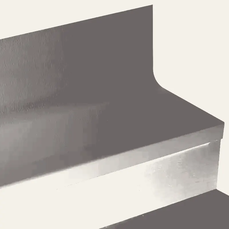 Tarkett - Angle Fit Rubber Stair Tread with Integrated Riser - VIHNTRS 197 SQ Hammered #197 Shaded with 40 Black Rubber Insert 72"