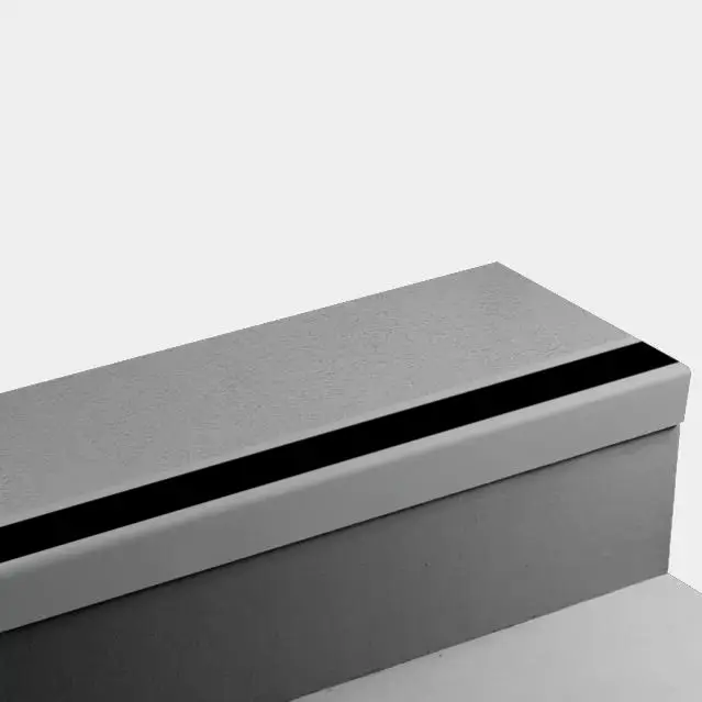 Angle Fit Rubber Stair Tread - VIFRPANTS 28 SQ Rice Paper #28 Medium Grey with 40 Black Rubber Insert 48"