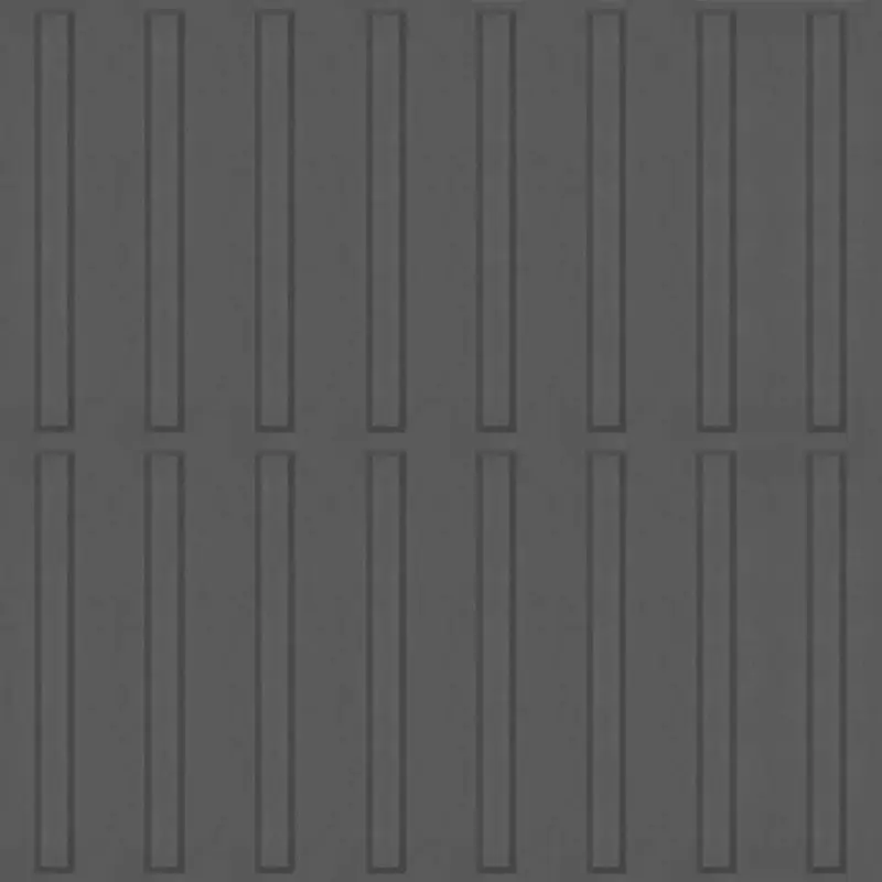 Tarkett - Tactile Warning Surface Rubber Tile Guide Bars #40 Black 24" x 24"