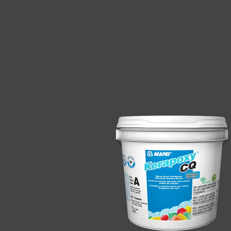 Mapei Kerapoxy CQ Premium Epoxy Grout with Color-Coated Quartz - #10 Black - 7.57 L