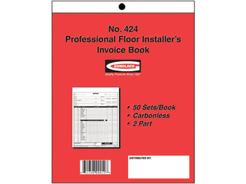 Gundlach - Pro Installer's Invoice Book