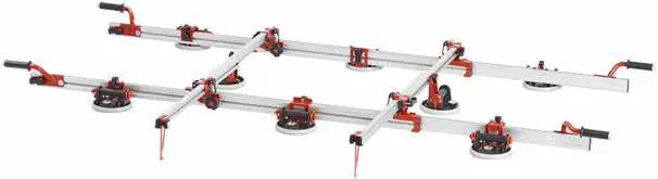 Raimondi Frame Easy Move with RV175 Suction Cups and Vacuum Gauge