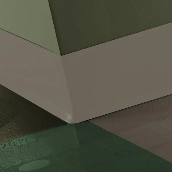 Tarkett - Traditional Vinyl .080" (Type TV) - CB 281 2.5 X 120 .080 TOE 2-1/2" #281 Grizzly - Wall Base 120'