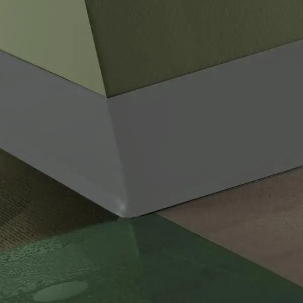 Tarkett - Traditional Vinyl 1/8" (Type TV) - CB 20 2.5 X 120 1/8 TOE 2-1/2" #20 Charcoal - Wall Base 120'