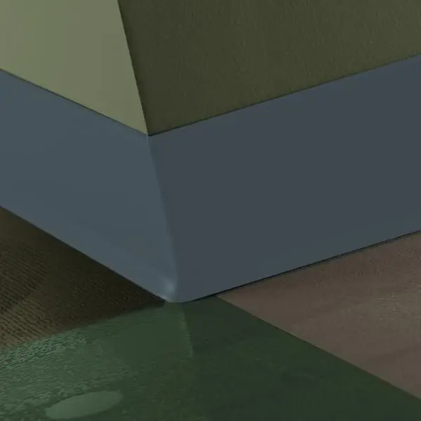 Tarkett - Traditional Vinyl 1/8" (Type TV) - CB 92 2.5 X 120 1/8 TOE 2-1/2" #92 Blue Lagoon - Wall Base 120'