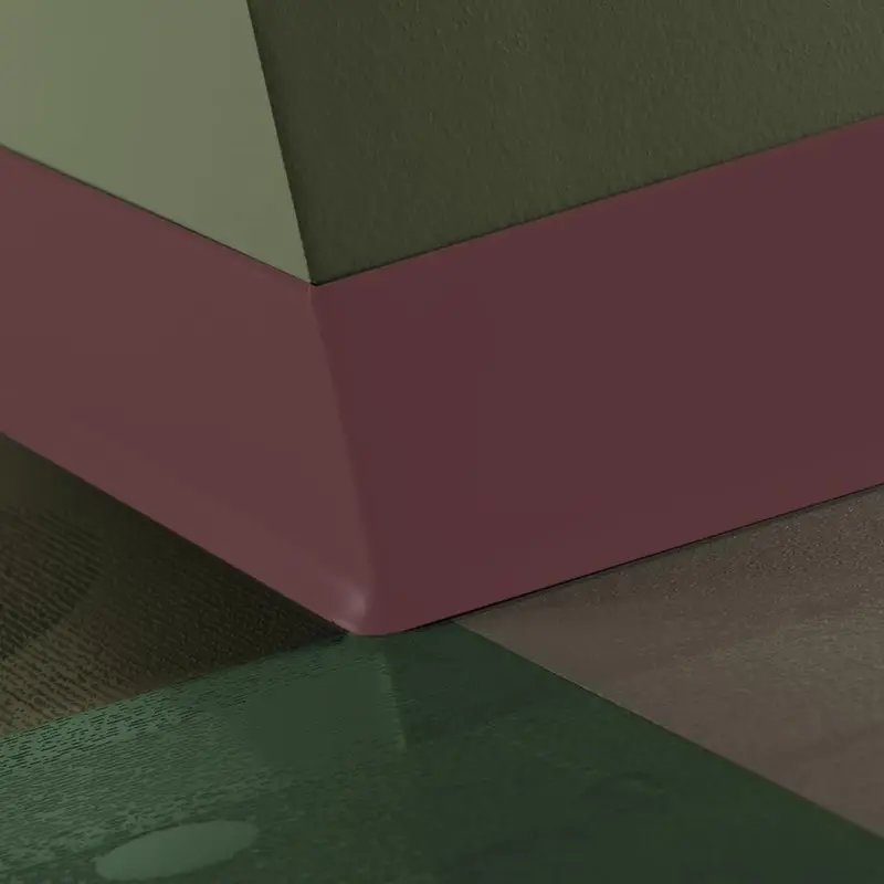 Tarkett - Traditional Vinyl .080" (Type TV) - CB VM3 4 X 120 .080 TOE 4" #VM3 Misted Plum - Wall Base 120'