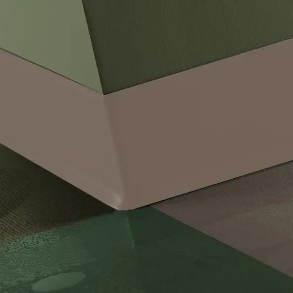 Tarkett - Traditional Vinyl 1/8" (Type TV) - CB 107 4 X 120 1/8 TOE 4" #107 Neutrality - Wall Base 120'