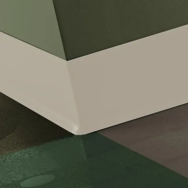Tarkett - Traditional Vinyl 1/8" (Type TV) - CB 22 4 X 120 1/8 TOE 4" #22 Pearl - Wall Base 120'