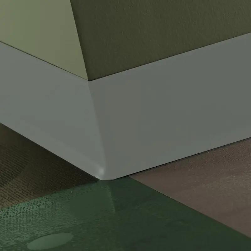 Tarkett - Traditional Vinyl .080" (Type TV) - CB VM4 6 X 120 .080 TOE 6" #VM4 Green Smoke - Wall Base 120'