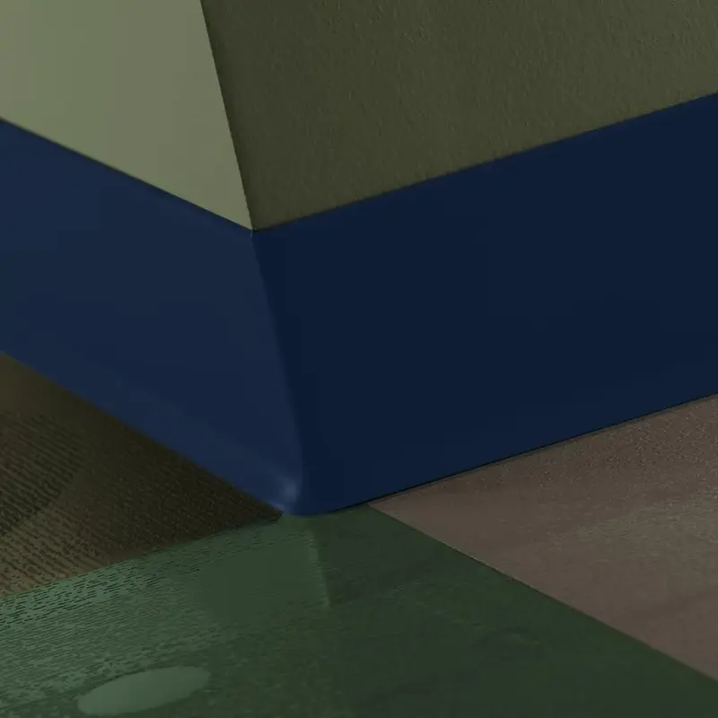 Tarkett - Traditional Vinyl .080" (Type TV) - CB TH2 6 X 120 .080 TOE 6" #TH2 Blue Intensity - Wall Base 120'