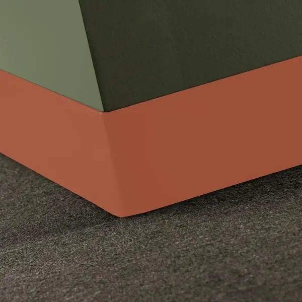 Tarkett - Traditional Vinyl .080" (Type TV) - CBT VM1 4 X 120 .080 Toeless 4" #VM1 Hot Spice - Wall Base 120'