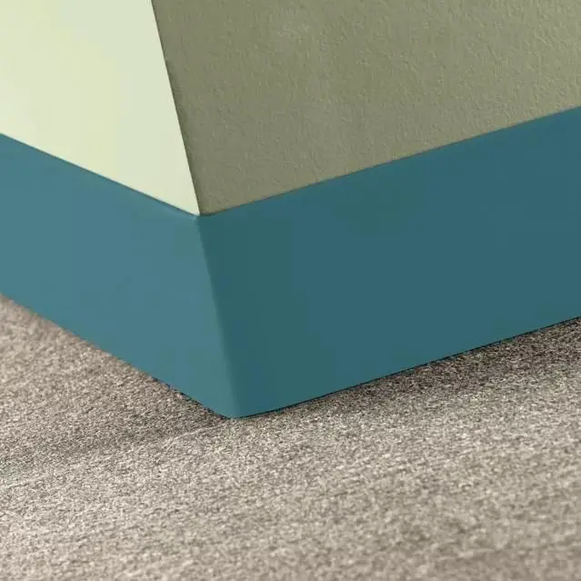 Tarkett - Traditional Vinyl .080" (Type TV) - CBT VM5 4 X 120 .080 Toeless 4" #VM5 Dream Teal - Wall Base 120'
