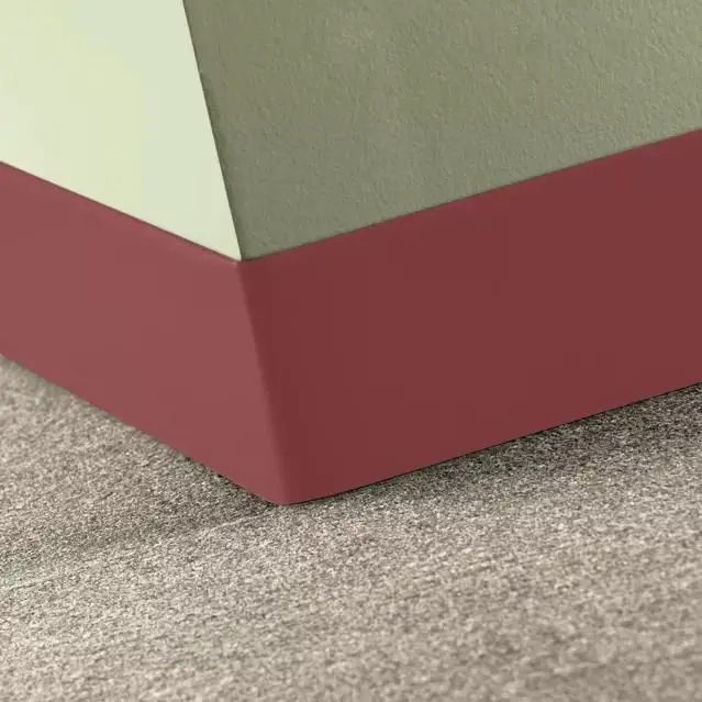 Tarkett - Traditional Vinyl .080" (Type TV) - CBT TB6 6 X 120 .080 Toeless 6" #TB6 Flame - Wall Base 120'