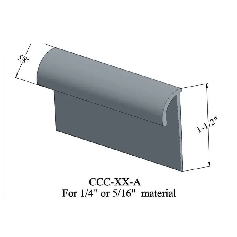 Cove Caps - CCC 18 A for 1/4" and 5/16" Thick Carpet #18 Navy Blue 12'