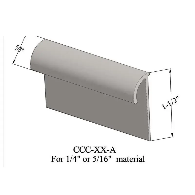 Cove Caps - CCC 32 A for 1/4" and 5/16" Thick Carpet #32 Pebble 12'