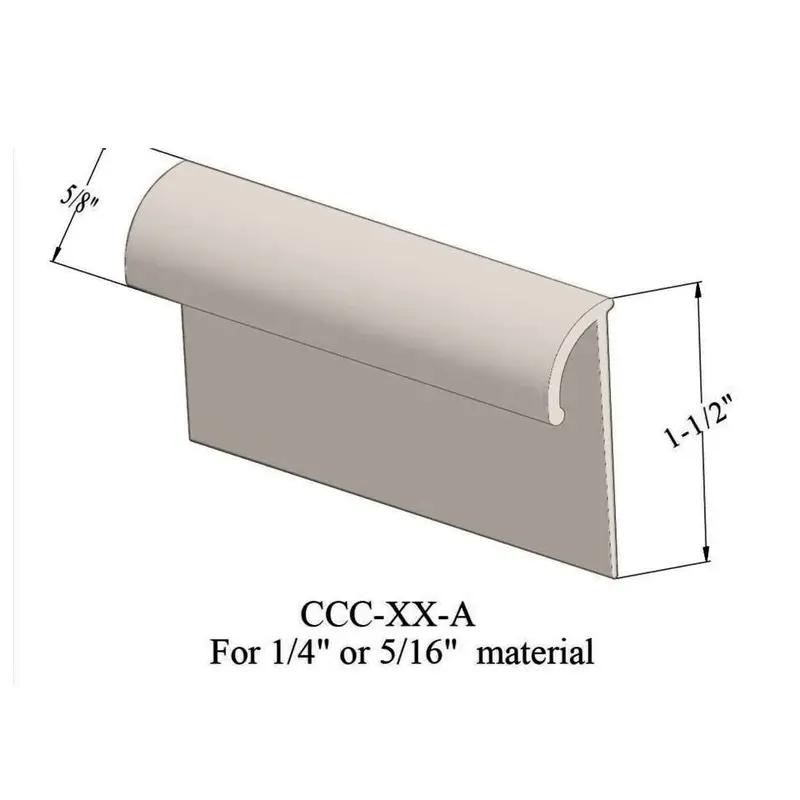Cove Caps - CCC 11 A for 1/4" and 5/16" Thick Carpet #11 Canvas 12'