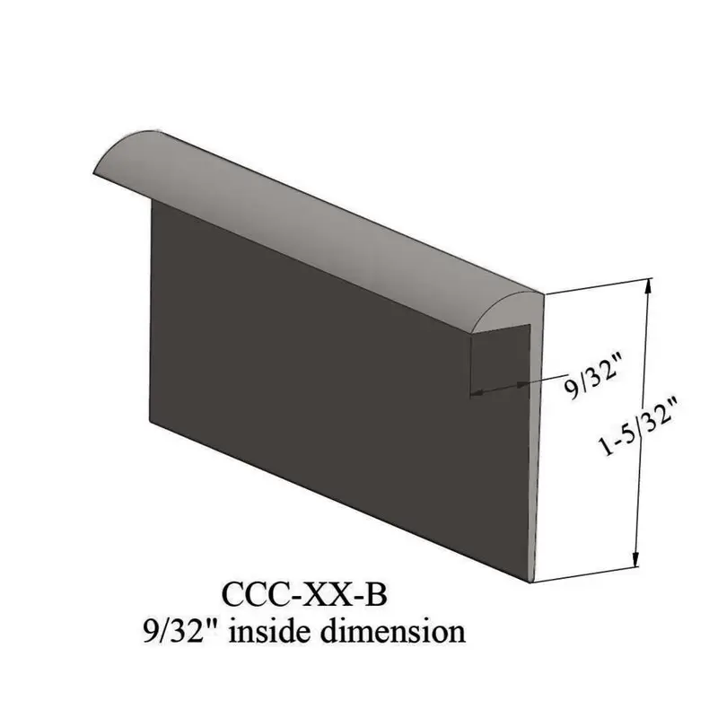 Cove Caps - CCC 167 B for 9/32" Thick Carpet #167 Fudge 12'
