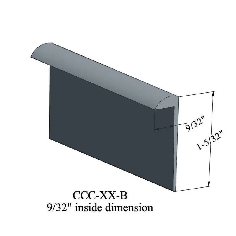 Cove Caps - CCC 18 B for 9/32" Thick Carpet #18 Navy Blue 12'