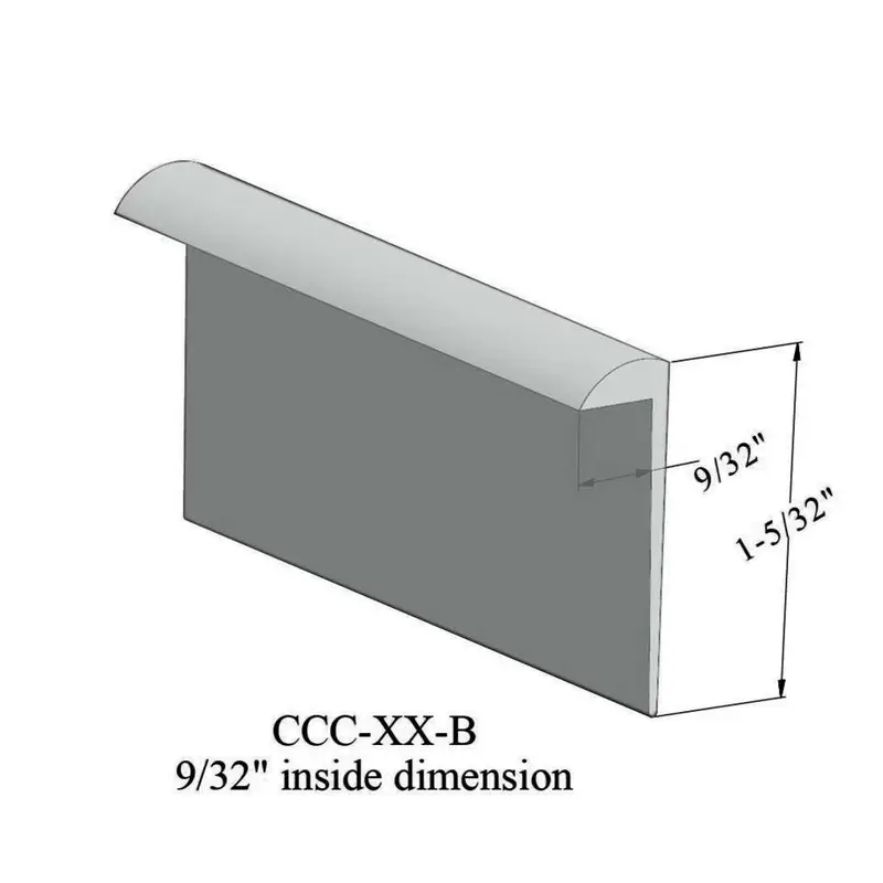 Cove Caps - CCC 21 B for 9/32" Thick Carpet #21 Platinum 12'