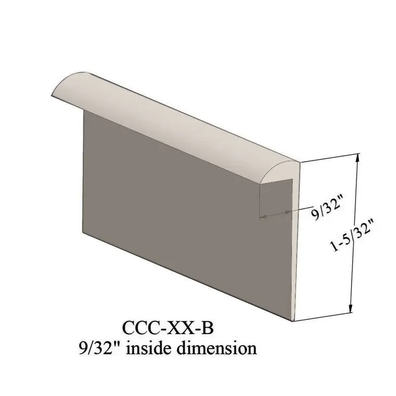 Cove Caps - CCC 22 B for 9/32" Thick Carpet #22 Pearl 12'