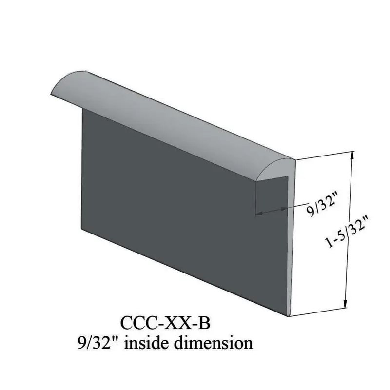 Cove Caps - CCC 71 B for 9/32" Thick Carpet #71 Storm Cloud 12'