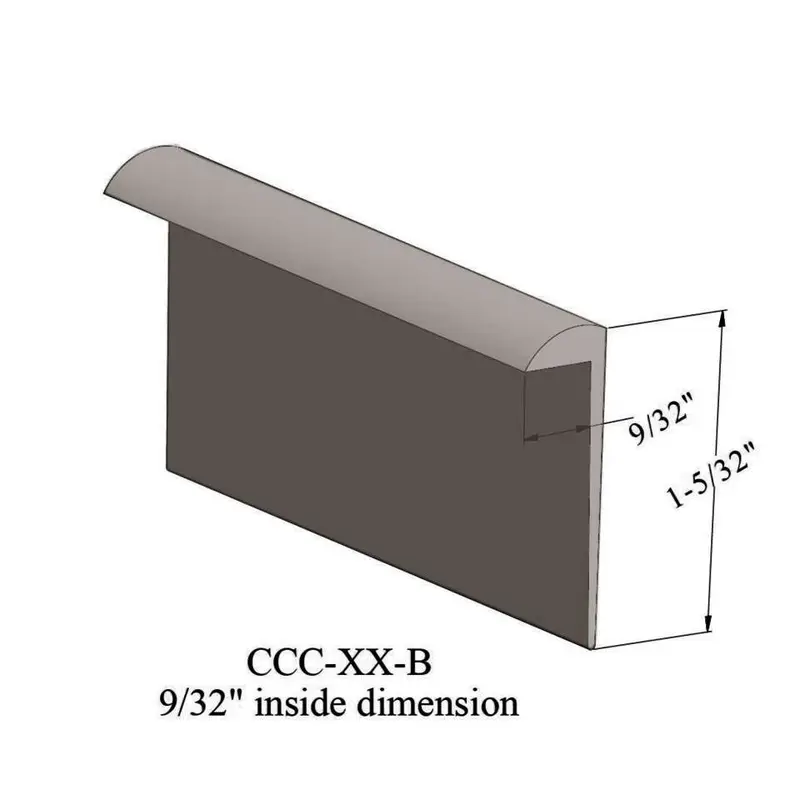 Cove Caps - CCC 283 B for 9/32" Thick Carpet #283 Toast 12'