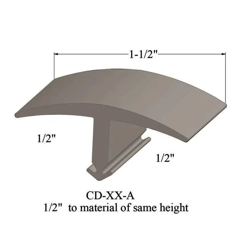 Tarkett - T-Mouldings - CD 11 A for 1/2" Carpet to Carpet of Same Thickness #11 Canvas 12'