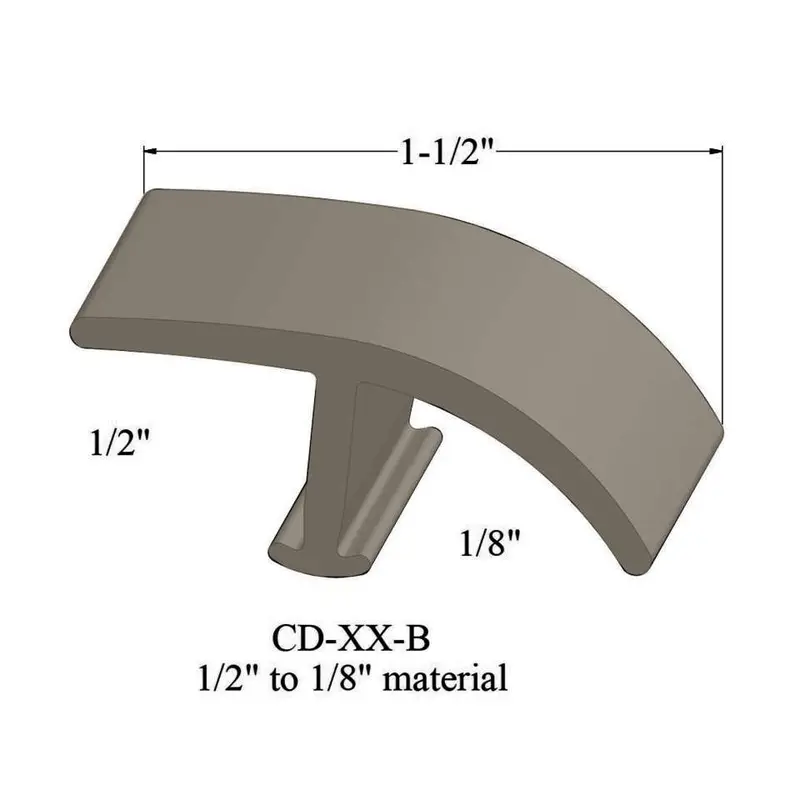 Tarkett - T-Mouldings - CD 09 B for 1/2" Carpet to 1/8" Resilient #09 Clay 12'