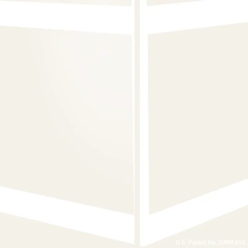 Tarkett - Millwork Wall Finishing System - CHR 00 C Rampart Chair Rail 4" #00 Unfinished - Wall Base 8' (Pack of 5)