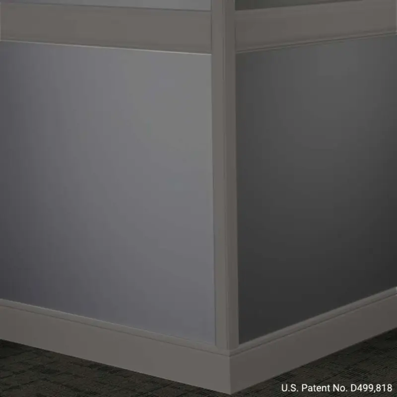 Tarkett - Millwork Wall Finishing System - CHR 44 C Rampart Chair Rail 4" #44 Dark Brown - Wall Base 8' (Pack of 5)