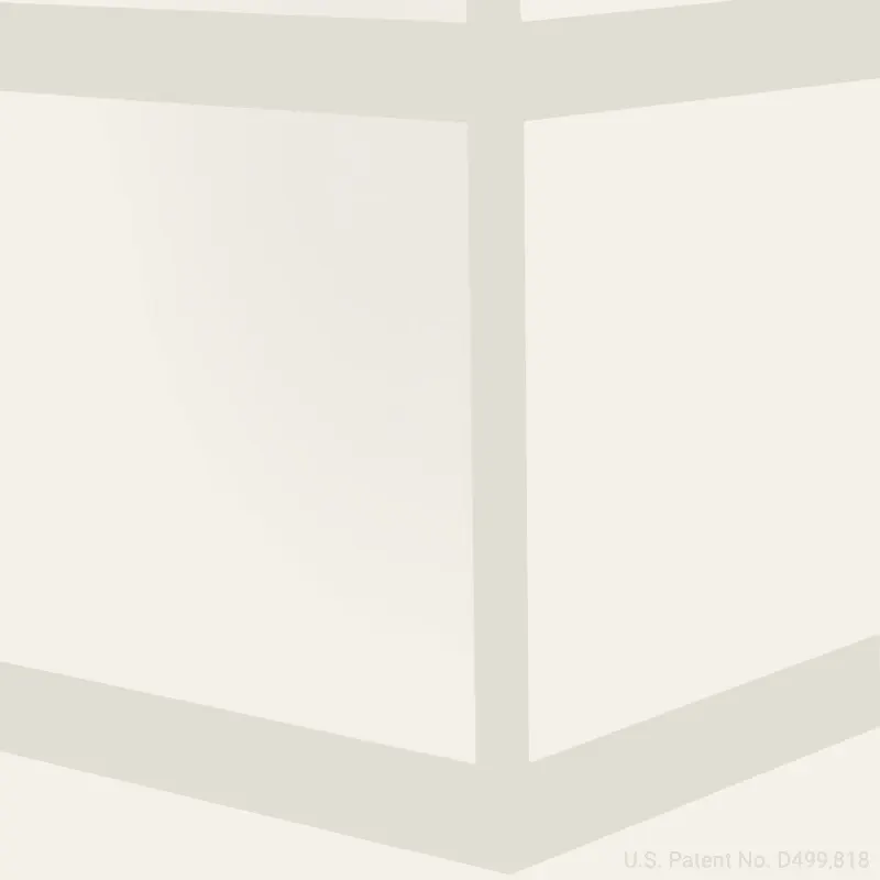 Tarkett - Millwork Wall Finishing System - CHR 460 C Rampart Chair Rail 4" #460 Cotton - Wall Base 8' (Pack of 5)