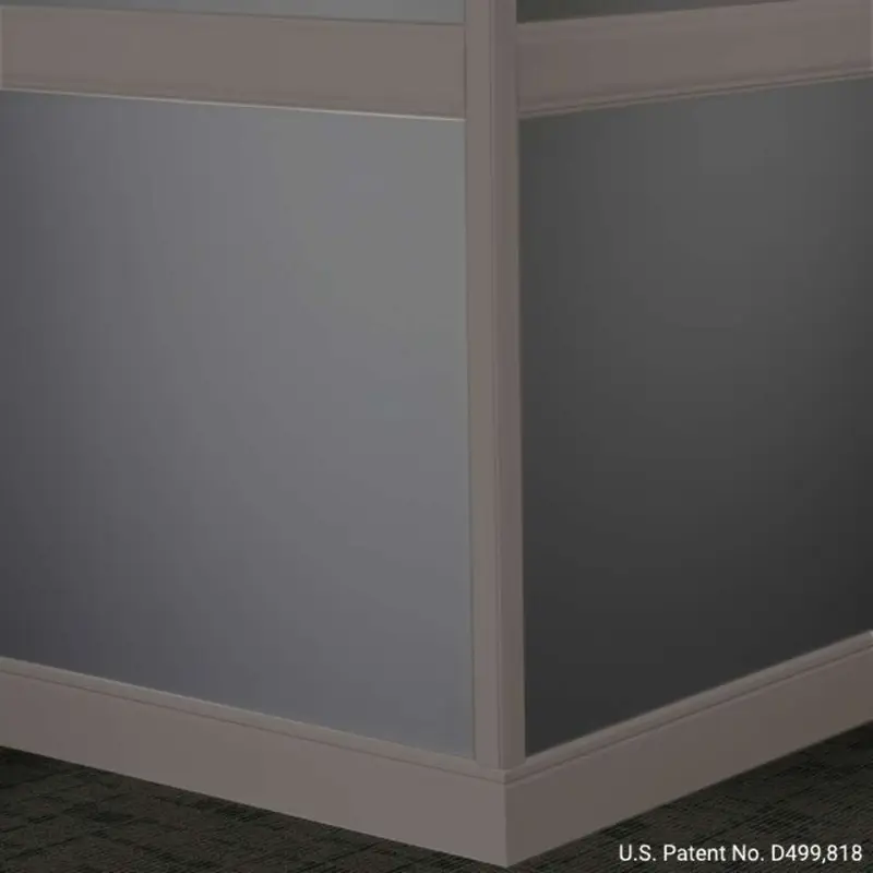 Tarkett - Millwork Wall Finishing System - CHR 47 C Rampart Chair Rail 4" #47 Brown - Wall Base 8' (Pack of 5)