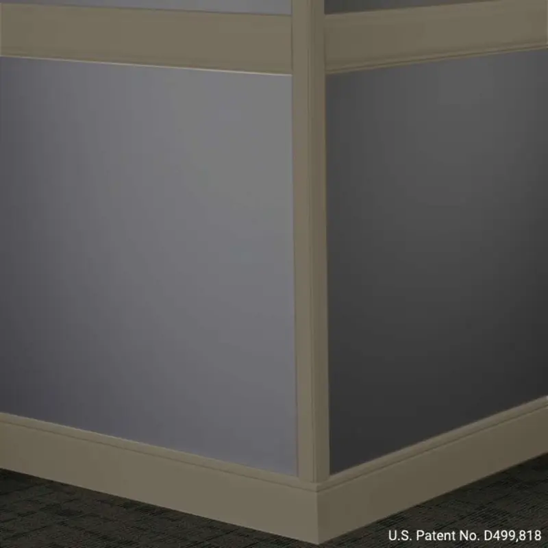 Tarkett - Millwork Wall Finishing System - CHR 66 C Rampart Chair Rail 4" #66 Either Ore - Wall Base 8' (Pack of 5)